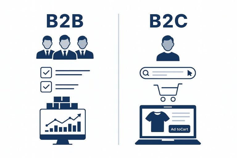 Comerț online B2B vs. B2C: cum diferă modelele și strategiile