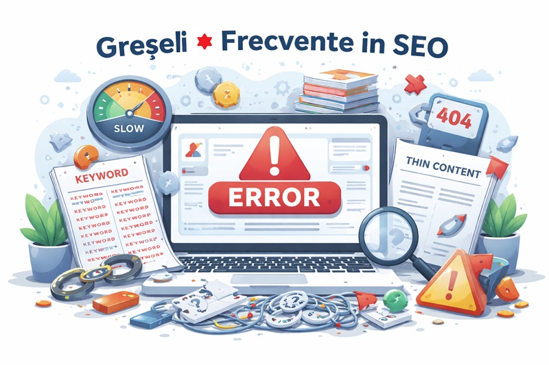 greșeli frecvente seo